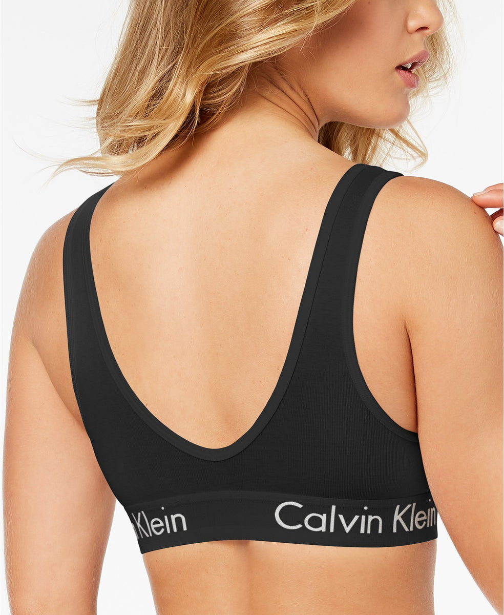 Calvin Klein Women's Plus Size Invisibles V-Neck Comfort Bralette