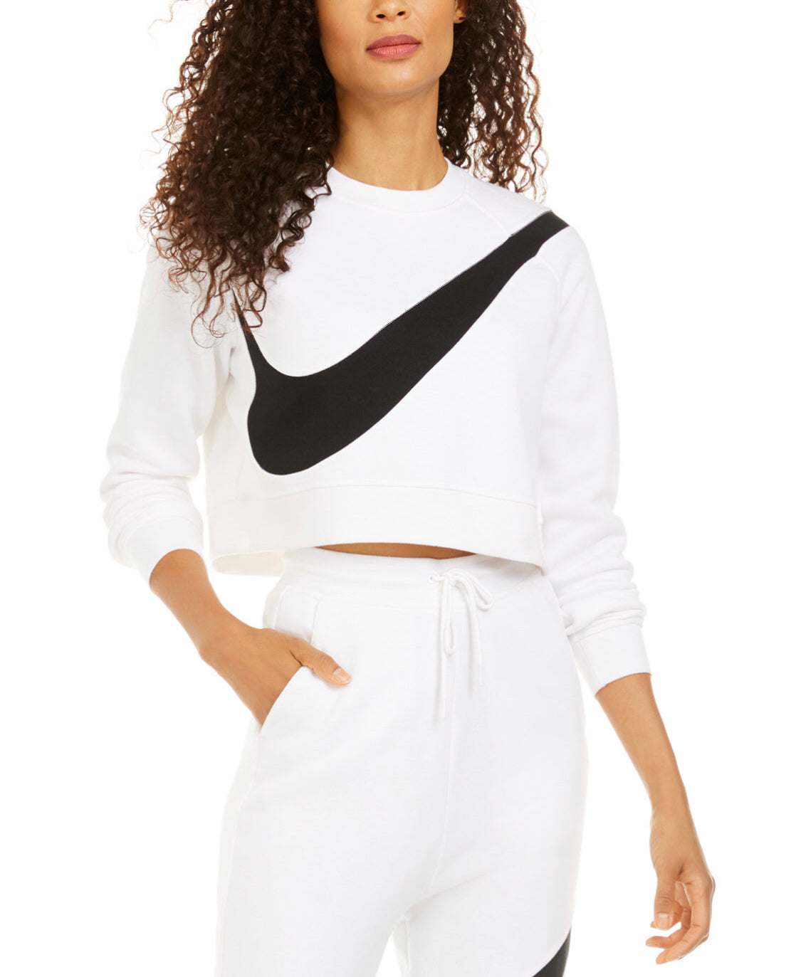 Nike Sportswear Rally Women's Cropped Hoodie White – Sports Plaza NY