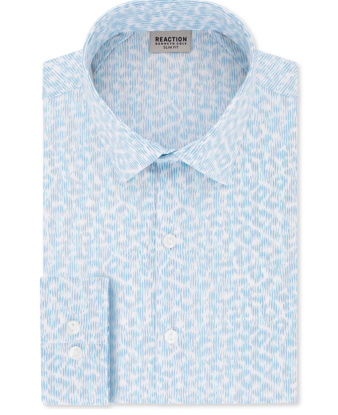 Kenneth Cole Reaction Slim Fit All Day Flex Dress Shirt Blue M 15.5 32 –  DesignerBrandBOX